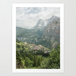 Murren Switzerland Landscape Art Print