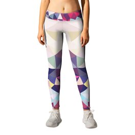 Travelling Tris Leggings | Graphic Design, Digital, Other, Popart, Geometric, Shapes, Colorful, Pattern, Triangles, Abstract 