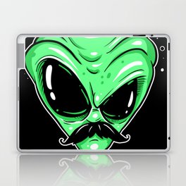 Alien Mustache Laptop & iPad Skin