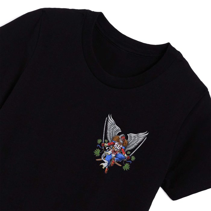 Tengu Japanese Samurai Kids T Shirt