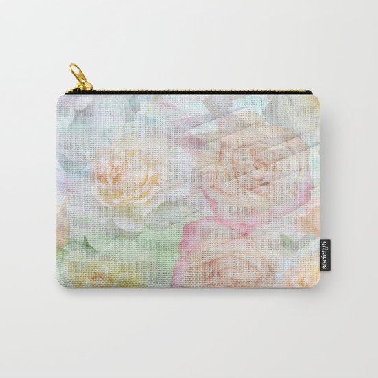 Romantic roses in pastels Carry-All Pouch