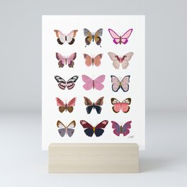 Pink Butterflies Mini Art Print