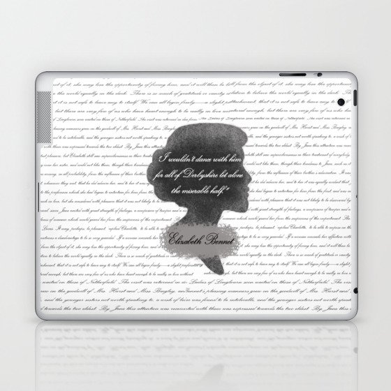 Elizabeth Bennet Quote About Mr Darcy Laptop Ipad Skin By The Luxen Artist Society6