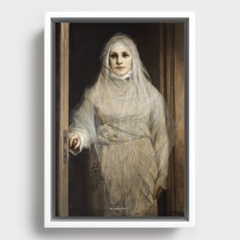 The White Woman - Gabriel von Max  Framed Canvas