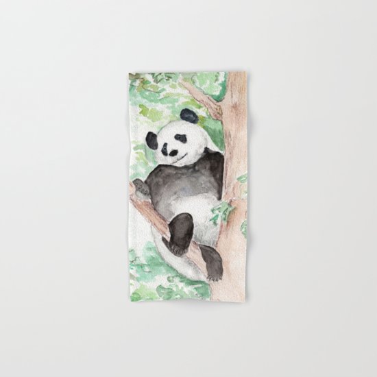 Panda, Hanging Out Hand & Bath Towel