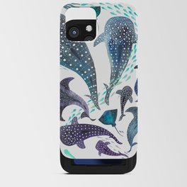 Whale Shark, Ray & Sea Creature Play Print iPhone Card Case
