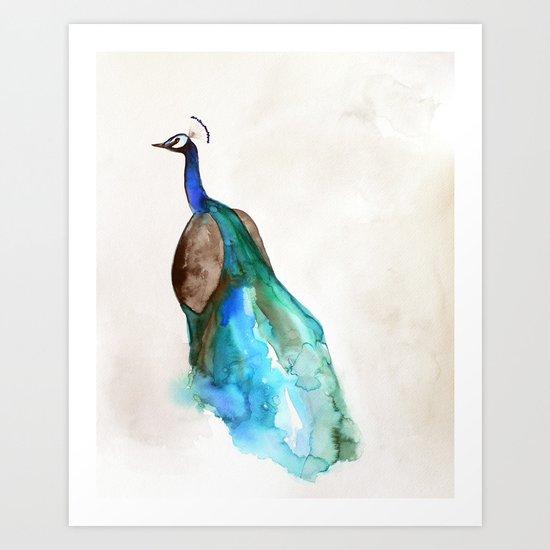 Peacock Art Print