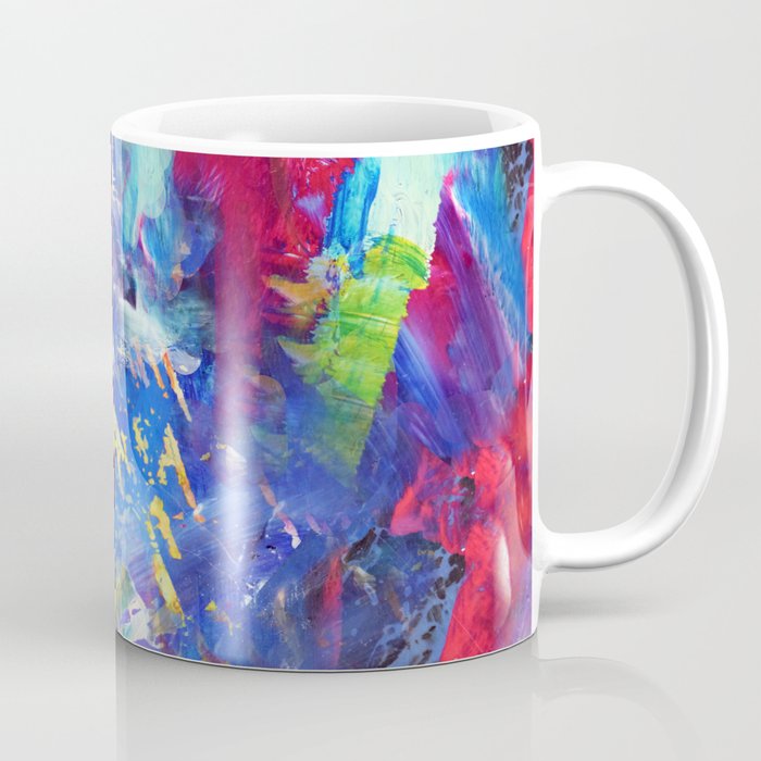 Blue Paint Splash Coffee Mug