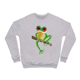 Green Tree Frog Art Crewneck Sweatshirt