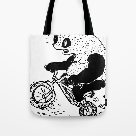 Dirt Jump Panda Tote Bag