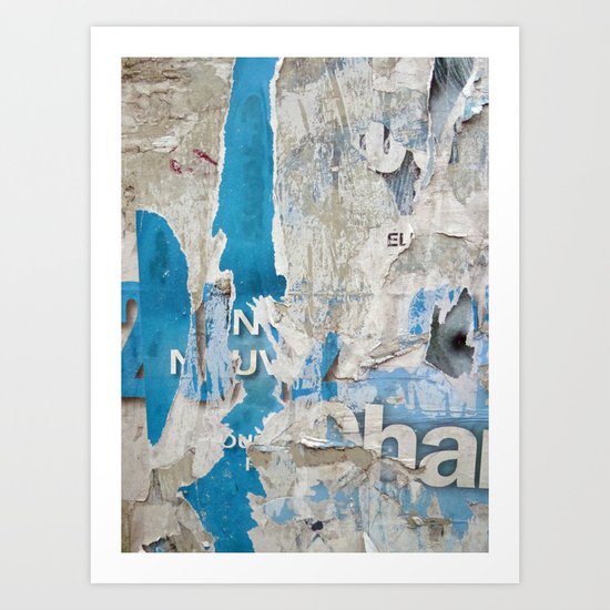 Torn Posters on Curbside Utility Box Art Print