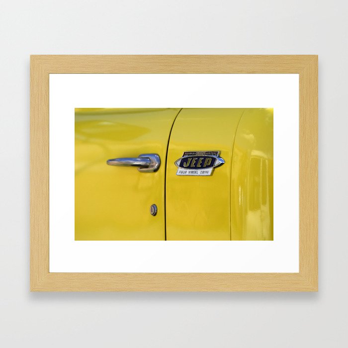Yellow Jeep
 Framed Art Print
