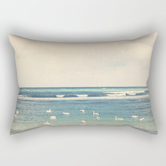 Swan Sea Rectangular Pillow