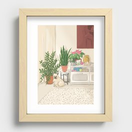 The Living Room Recessed Framed Print