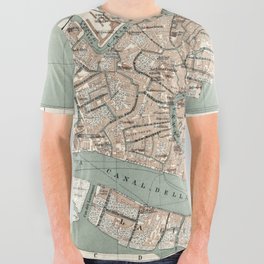 Venezia - 1886 vintage pictorial map  All Over Graphic Tee
