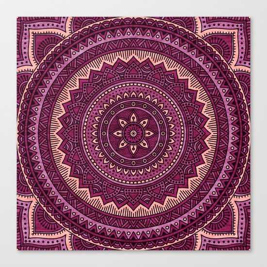 Hippie mandala 39 Canvas Print