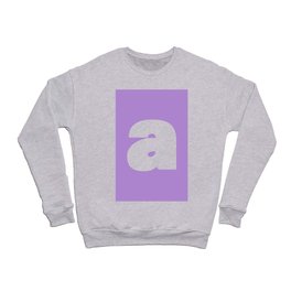 a (White & Lavender Letter) Crewneck Sweatshirt