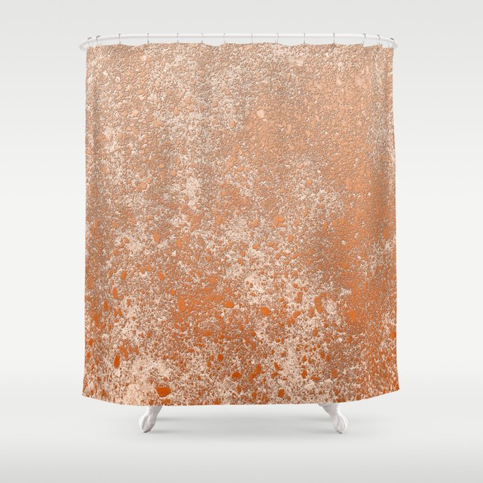 Whispering Wall, Terracotta Shower Curtain