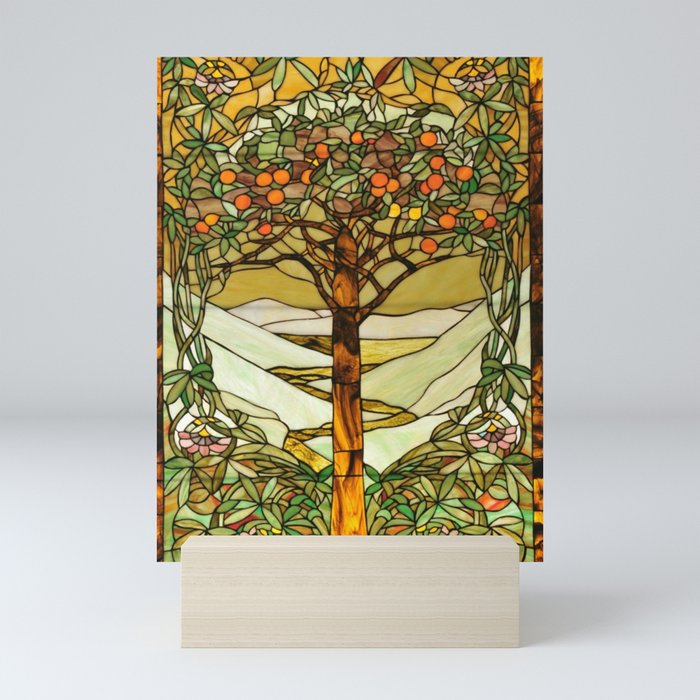 Louis Comfort Tiffany Decorative Stained Glass 6 Mini Art Print