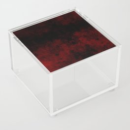 Dark Red Shapes Acrylic Box