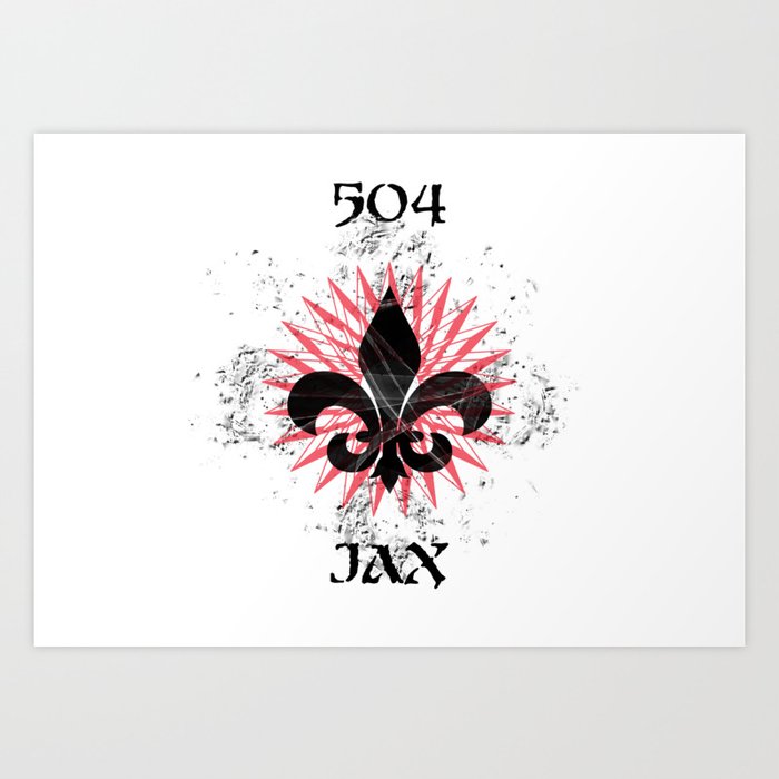 504 JAX - NOLA Burst Art Print