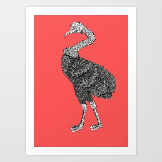 Greater Rhea Art Print