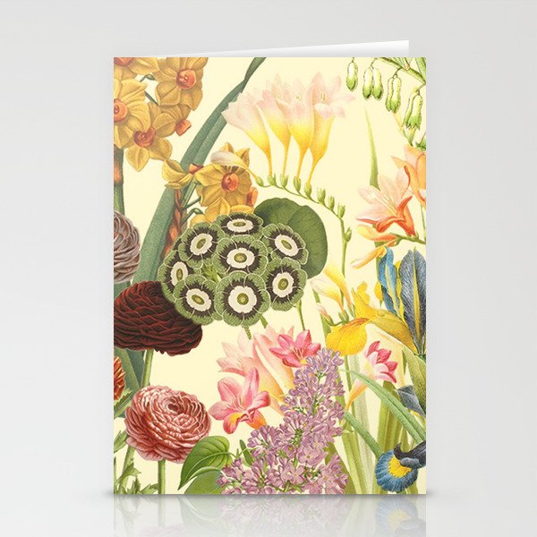 Printemps I - Spring Botanical Collage Stationery Cards