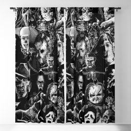 Horror Movie Collage  Blackout Curtain