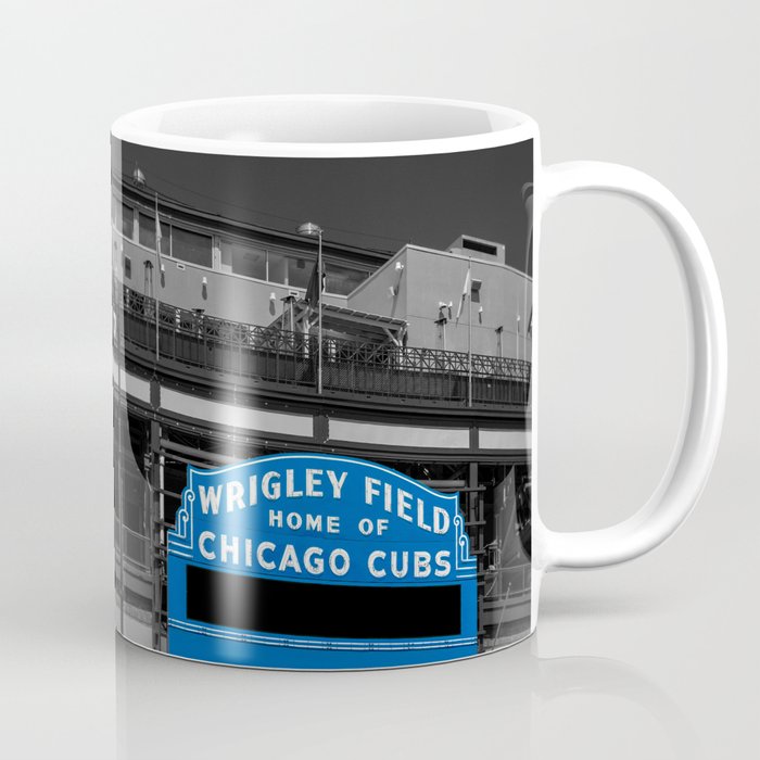Blue It Wrigley Sign in Blue Coffee Mug