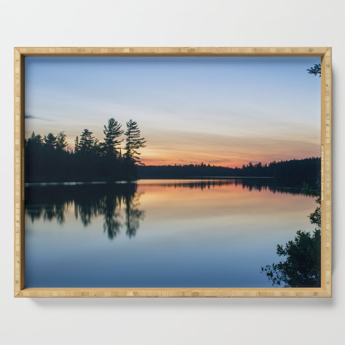 Boundary Waters Twilight Reflections Serving Tray