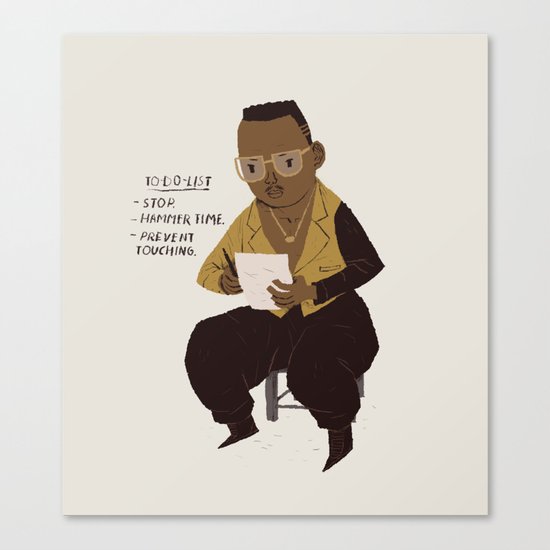 hammer to do list Canvas Print
