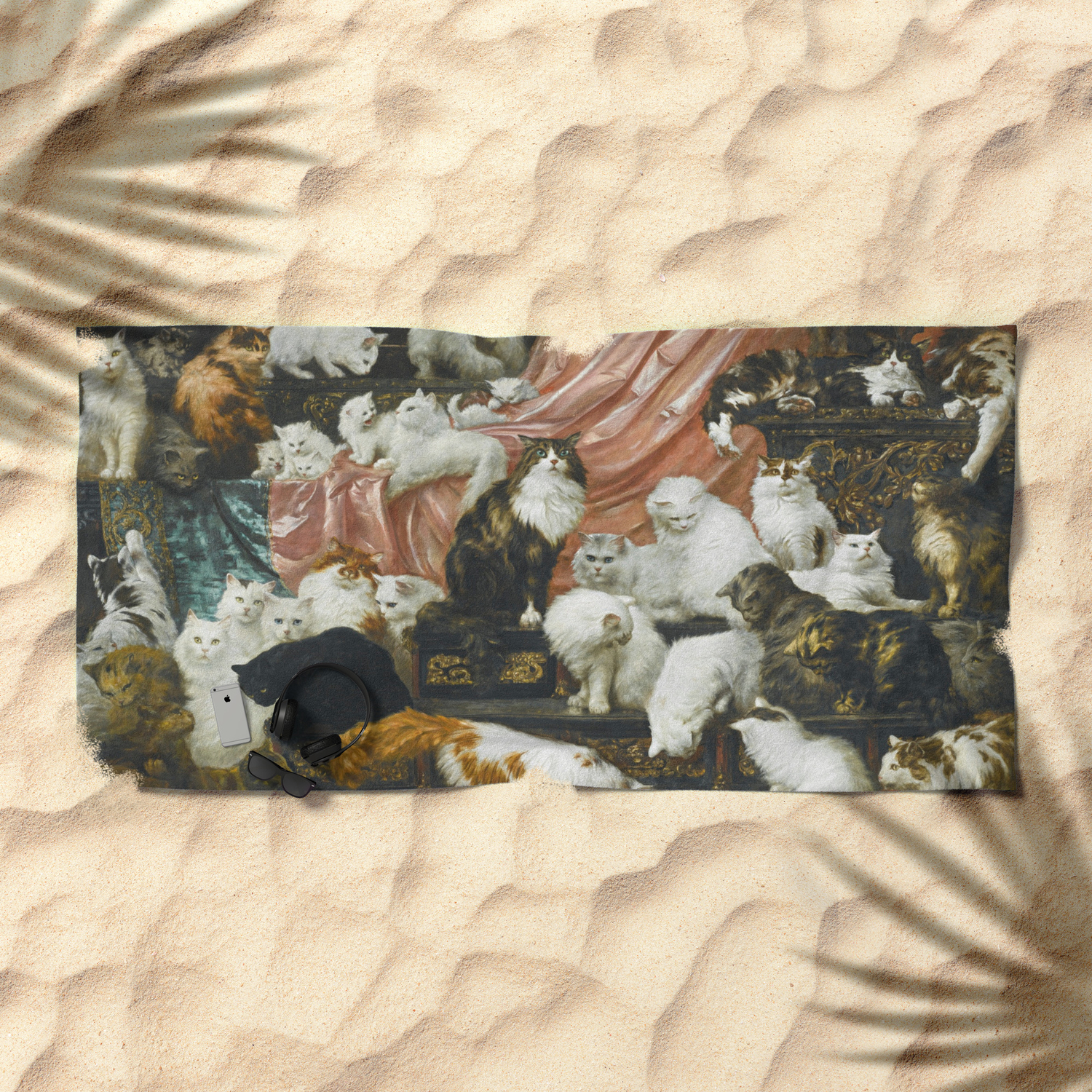 My Wife S Lovers By Carl Kahler 1883 Famous Cat Painting Beach