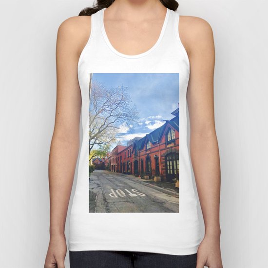 STOP For Brooklyn Heights Brownstone Red Brick Love Unisex Tank Top