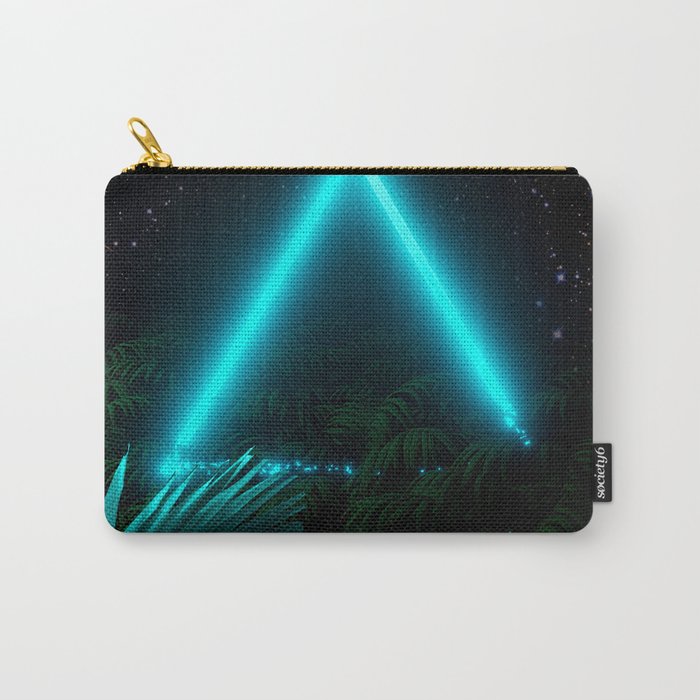 Neon landscape: Green Triangle & tropic Carry-All Pouch