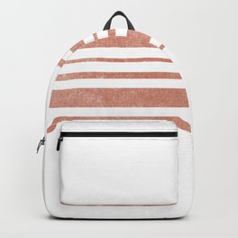 irregular stripes - peach Backpack