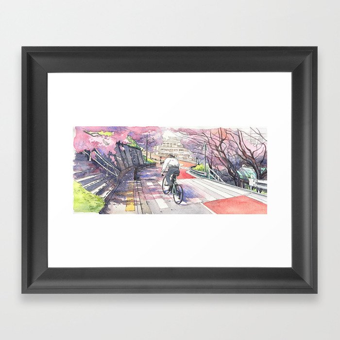 Bicycle Boy 01 Framed Art Print