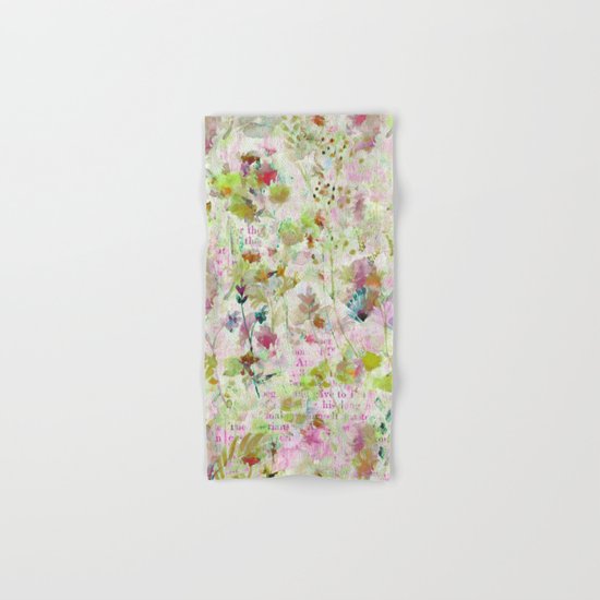 des fleurs et des mots Hand & Bath Towel