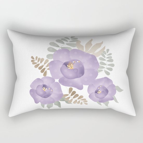 Light lilac roses. Rectangular Pillow