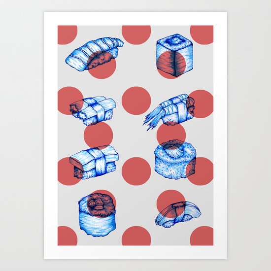 Sushi Art Print