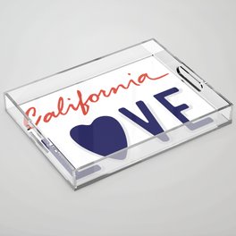California Love License Plate Acrylic Tray