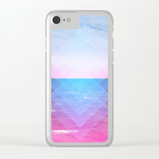 Sea Diamonds Clear iPhone Case