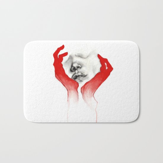 Red Bath Mat
