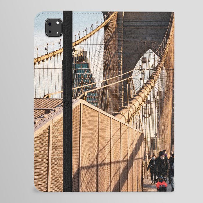 Brooklyn Bridge Golden Hour | Travel Photography in New York City iPad Folio Case