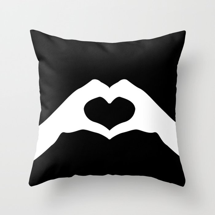 heart shaped throw pillow