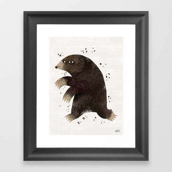 Keep Digging Framed Art Print