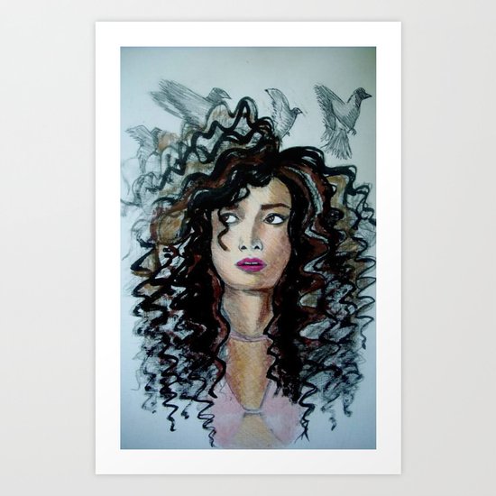 Birds Nest Art Print