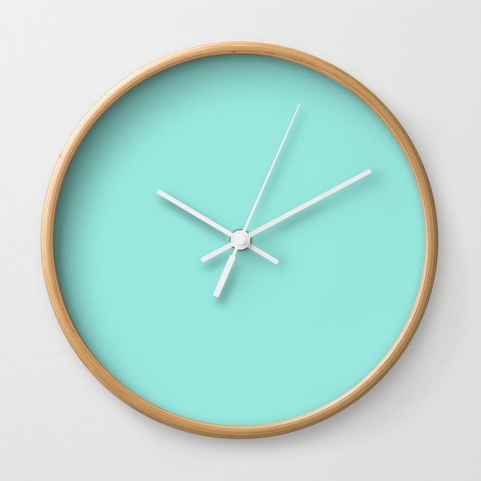 Tiffany Blue Wall Clock By Followmeinstead Society6 Tiffany Blue Wall Clock