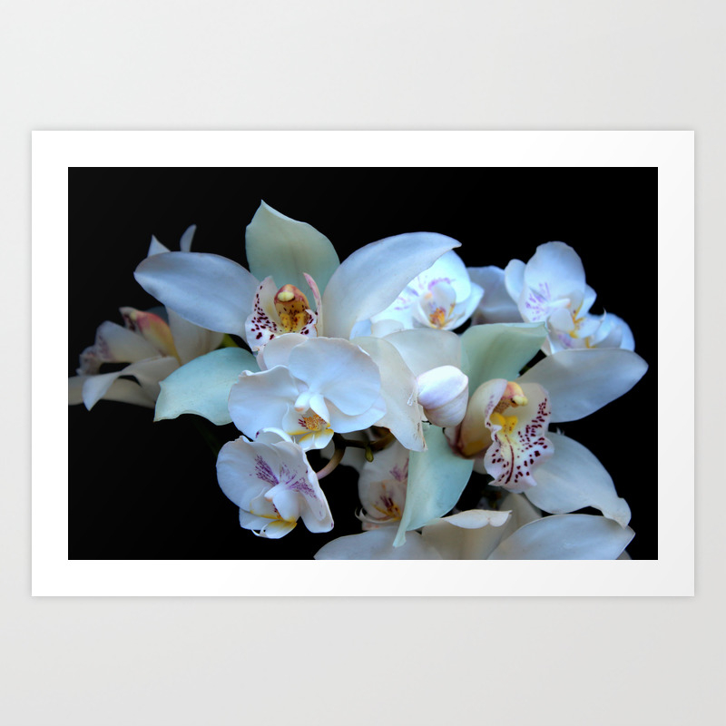 A White Orchid Wedding Art Print By Oneofacard Society6