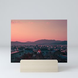 Kyoto sunset Mini Art Print