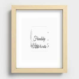 “Friendship” by Sistar Sparkles (2022) Recessed Framed Print